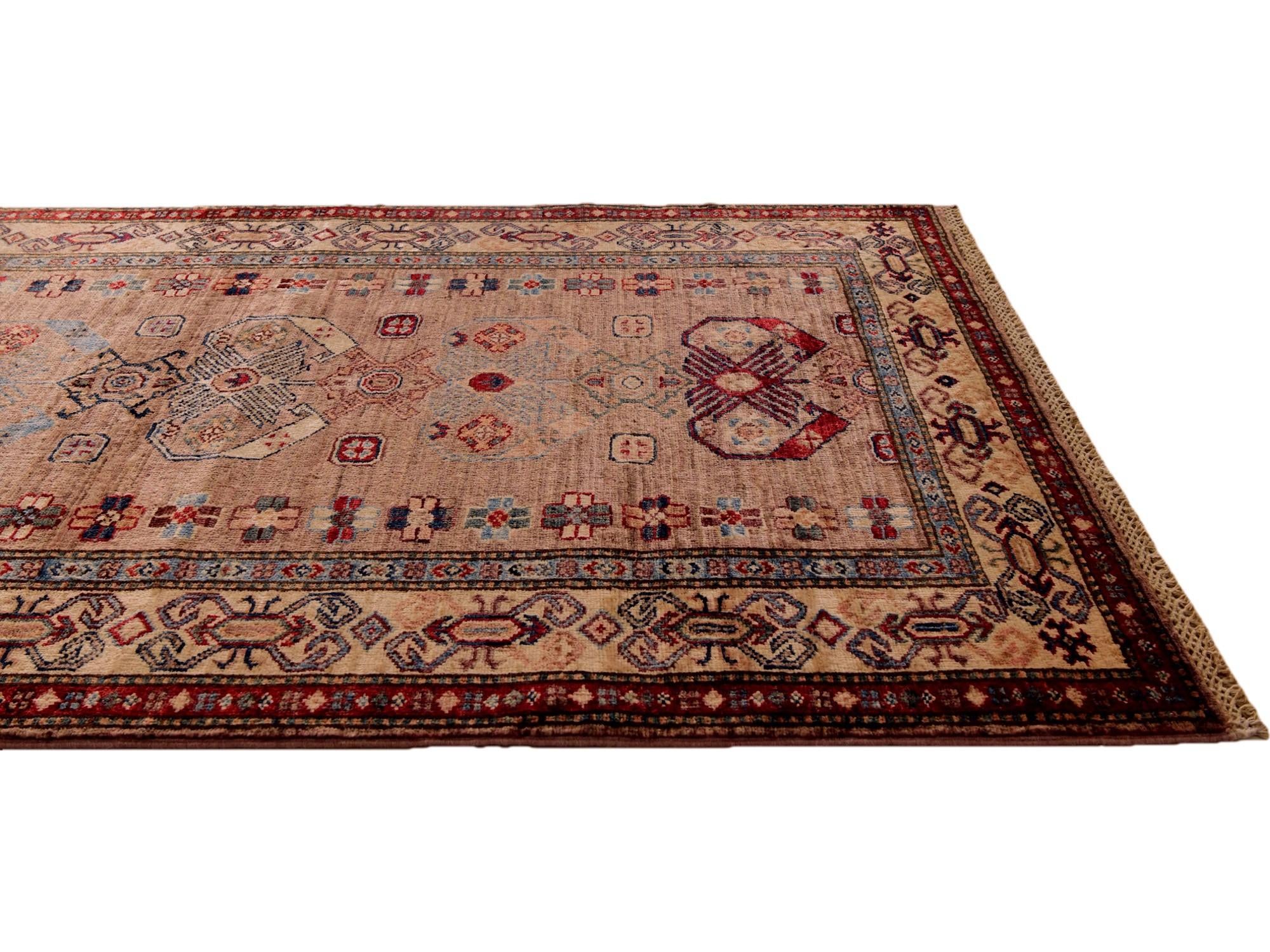 3' 6 x 5' Hand Knotted Kazak Rug