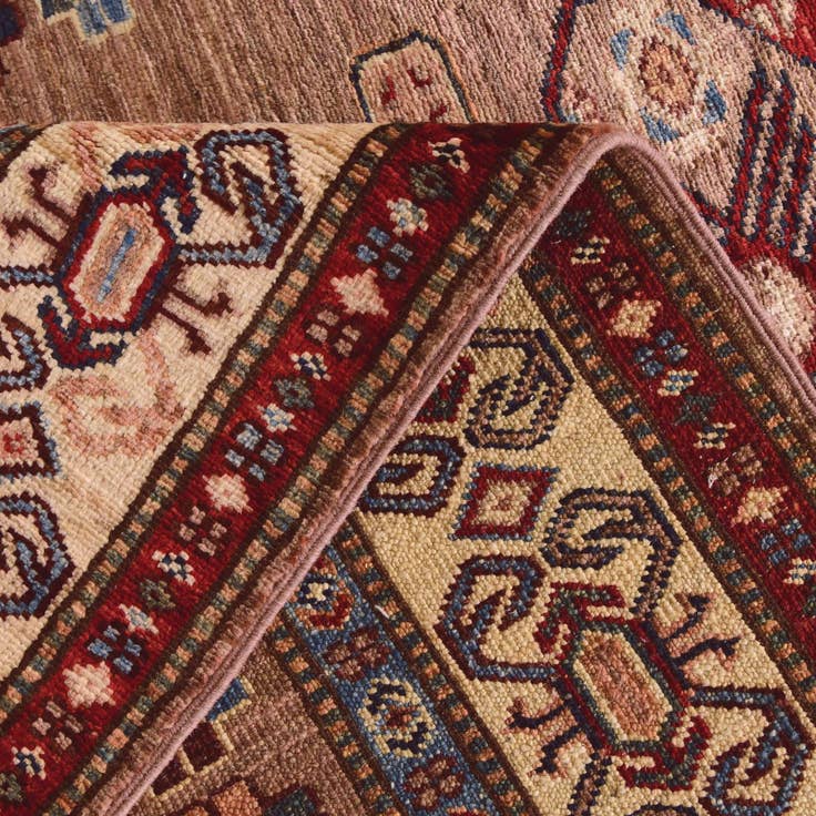 Detail image of 3' 6 x 5' Hand Knotted Kazak Rug