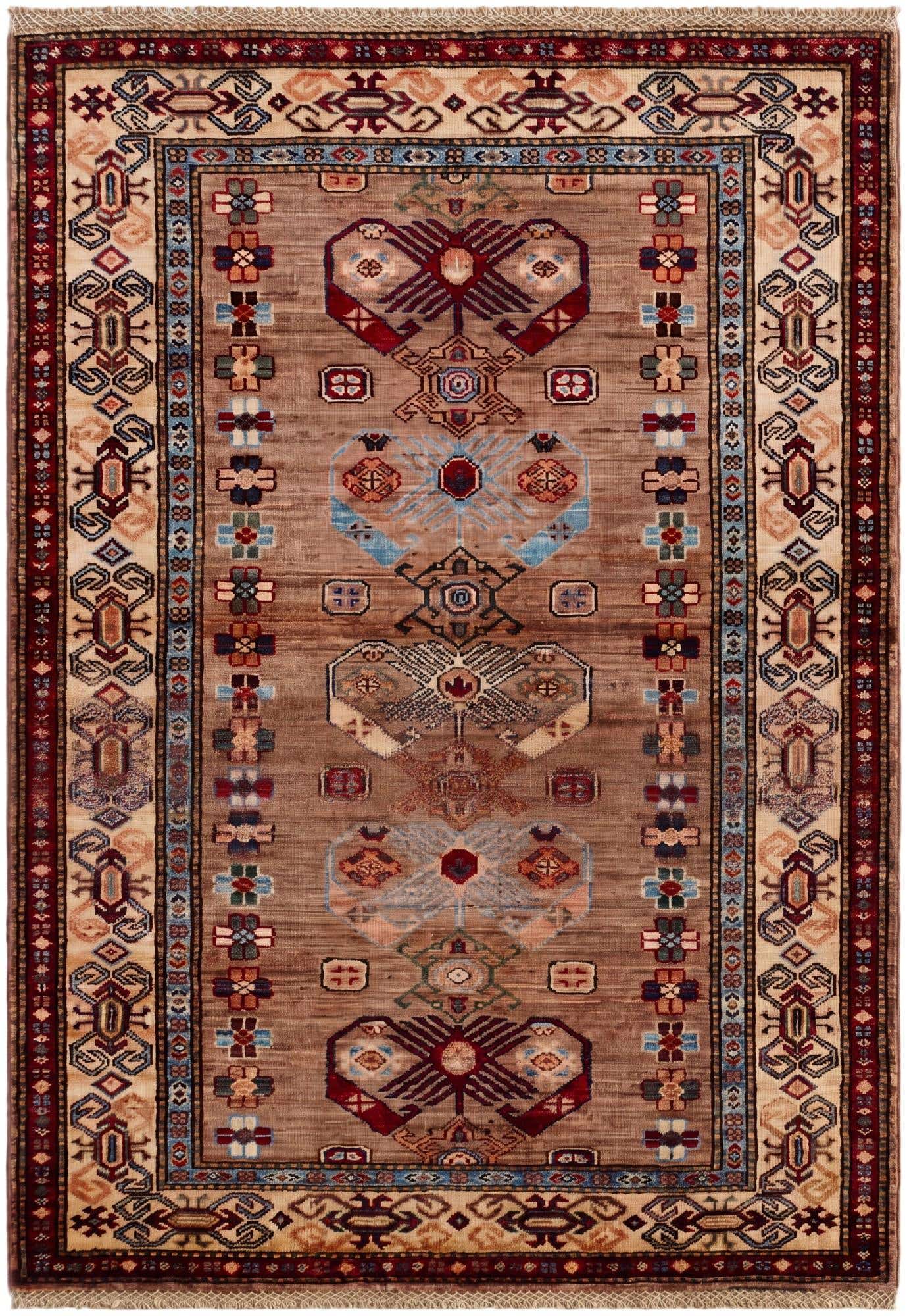 3' 6 x 5' Hand Knotted Kazak Rug