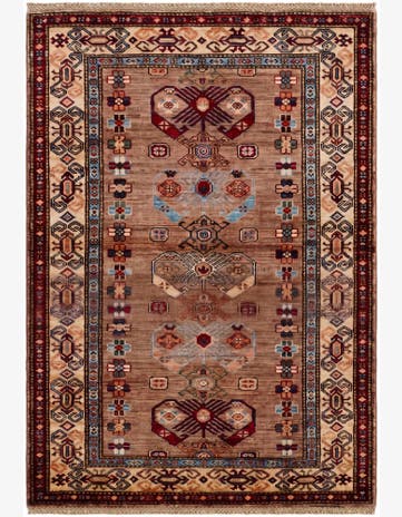 3' 6 x 5' Hand Knotted Kazak Rug