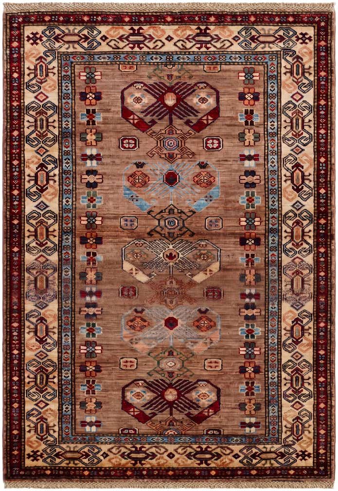 3' 6 x 5' Hand Knotted Kazak Rug