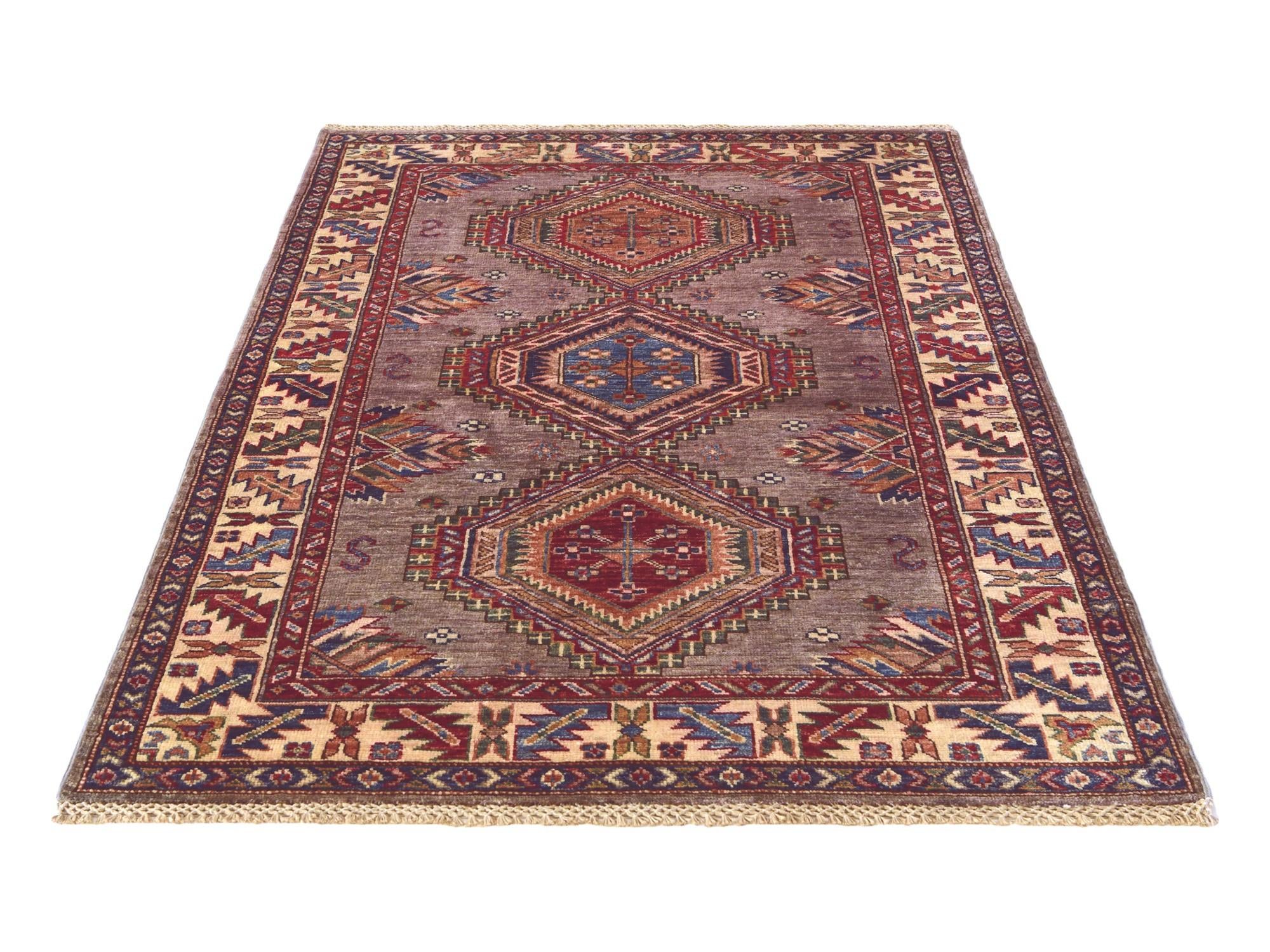 3' 6 x 5' 3 Hand Knotted Kazak Rug