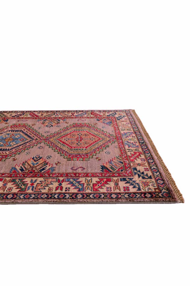 Detail image of 3' 6 x 5' 3 Hand Knotted Kazak Rug