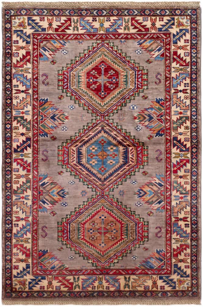 3' 6 x 5' 3 Hand Knotted Kazak Rug