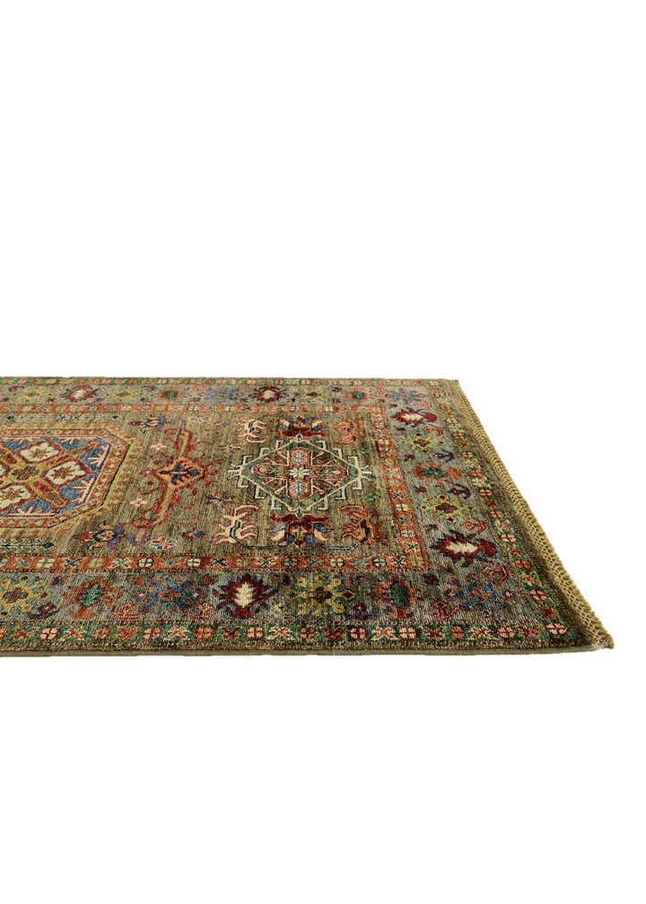 3' 4 x 5' 2 Hand Knotted Kazak Rug