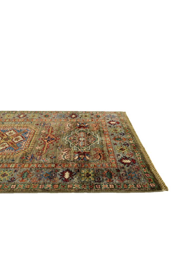 3' 4 x 5' 2 Hand Knotted Kazak Rug
