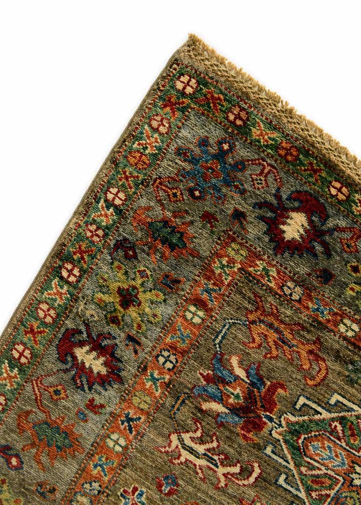 3' 4 x 5' 2 Hand Knotted Kazak Rug