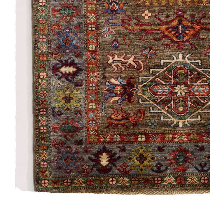3' 4 x 5' 2 Hand Knotted Kazak Rug