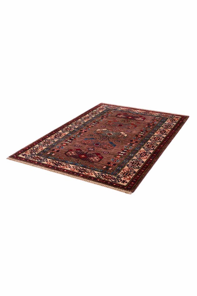 Detail image of 3' 5 x 4' 11 Hand Knotted Kazak Rug