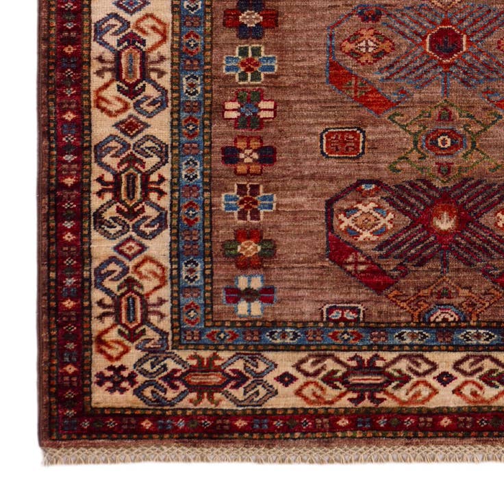 Detail image of 3' 5 x 4' 11 Hand Knotted Kazak Rug
