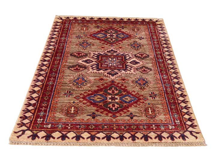 3' 3 x 5' 3 Hand Knotted Kazak Rug