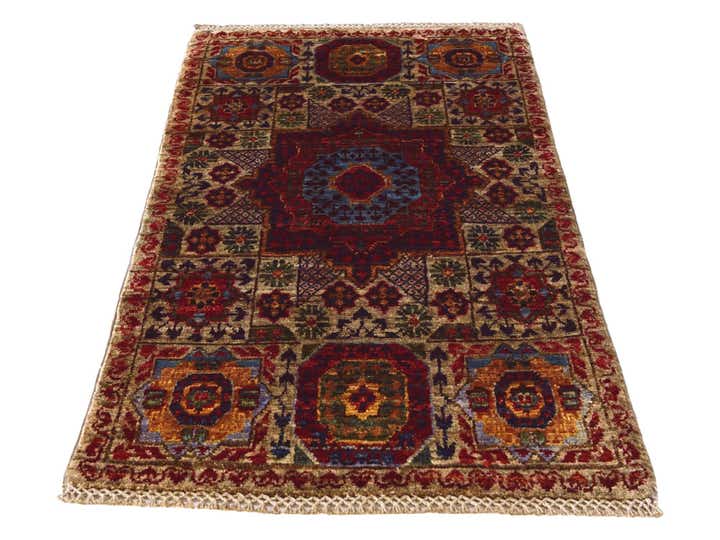 1' 11 x 3' 5 Hand Knotted Mamluk Ziegler Rug