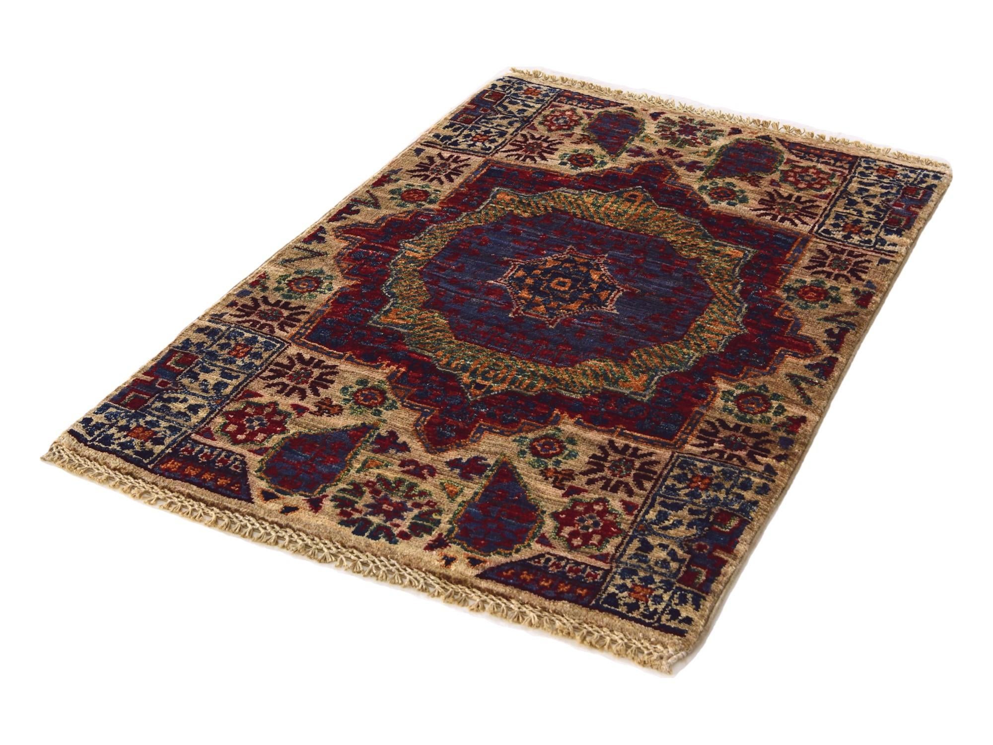 2' x 2' 10 Hand Knotted Mamluk Ziegler Rug