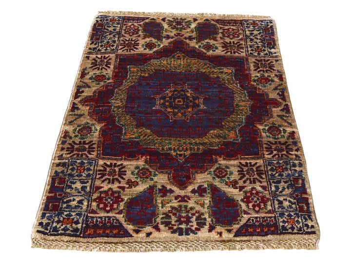 2' x 2' 10 Hand Knotted Mamluk Ziegler Rug