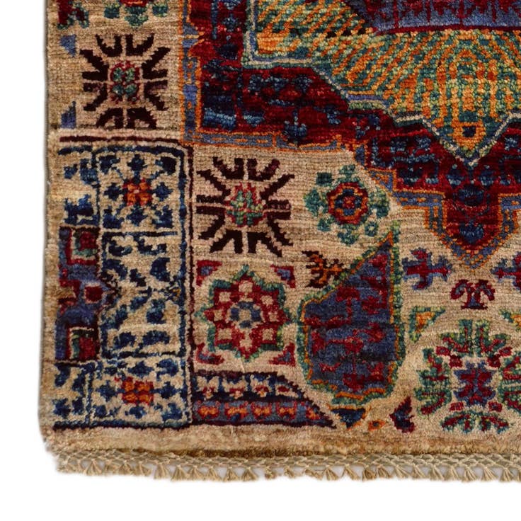 Detail image of 2' x 2' 10 Hand Knotted Mamluk Ziegler Rug