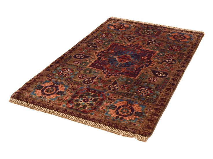 Detail image of 2' x 3' 4 Hand Knotted Mamluk Ziegler Rug