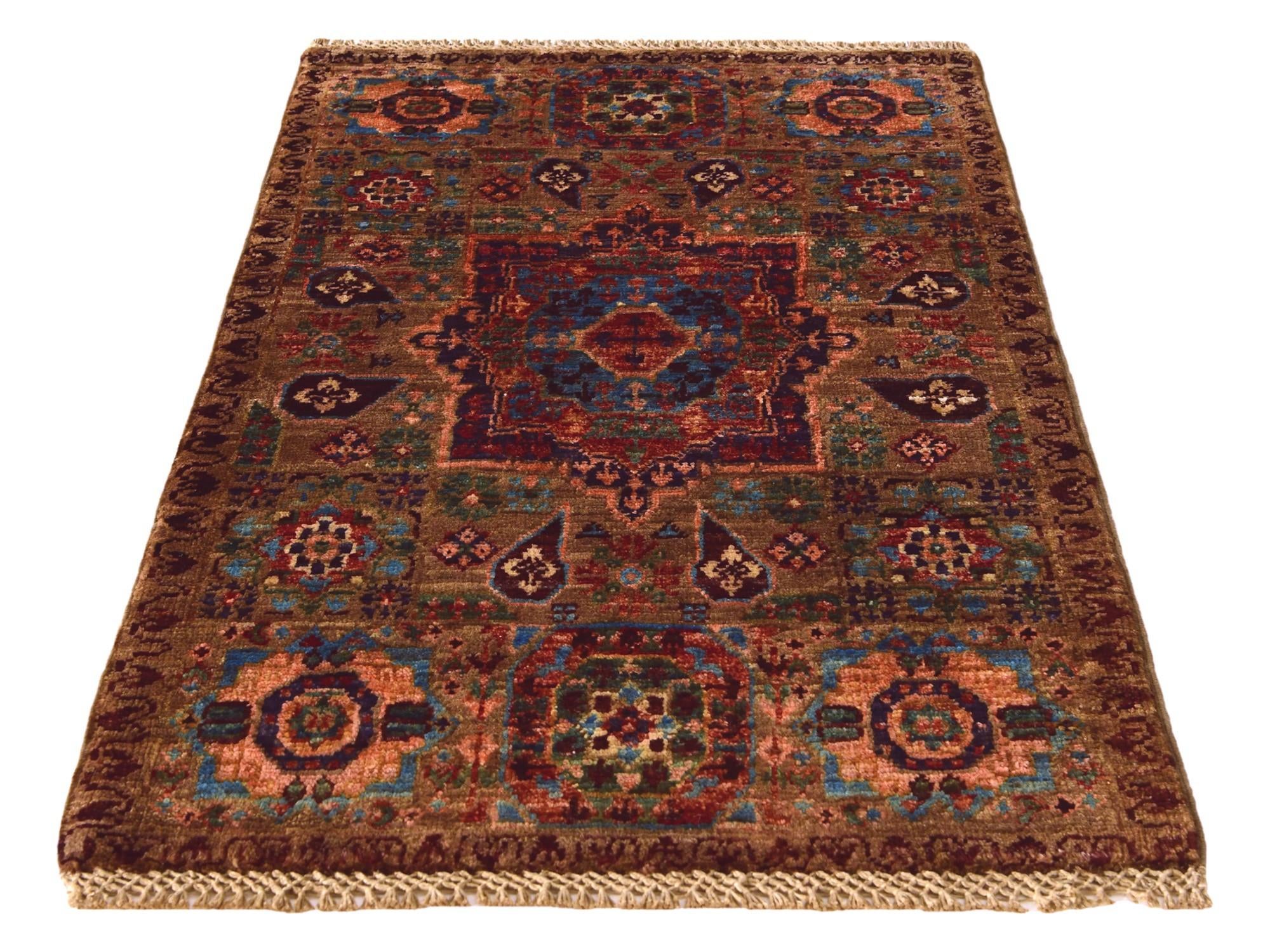 2' x 3' 4 Hand Knotted Mamluk Ziegler Rug