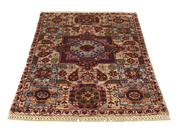 Detail image of 2' x 3' 1 Hand Knotted Mamluk Ziegler Rug