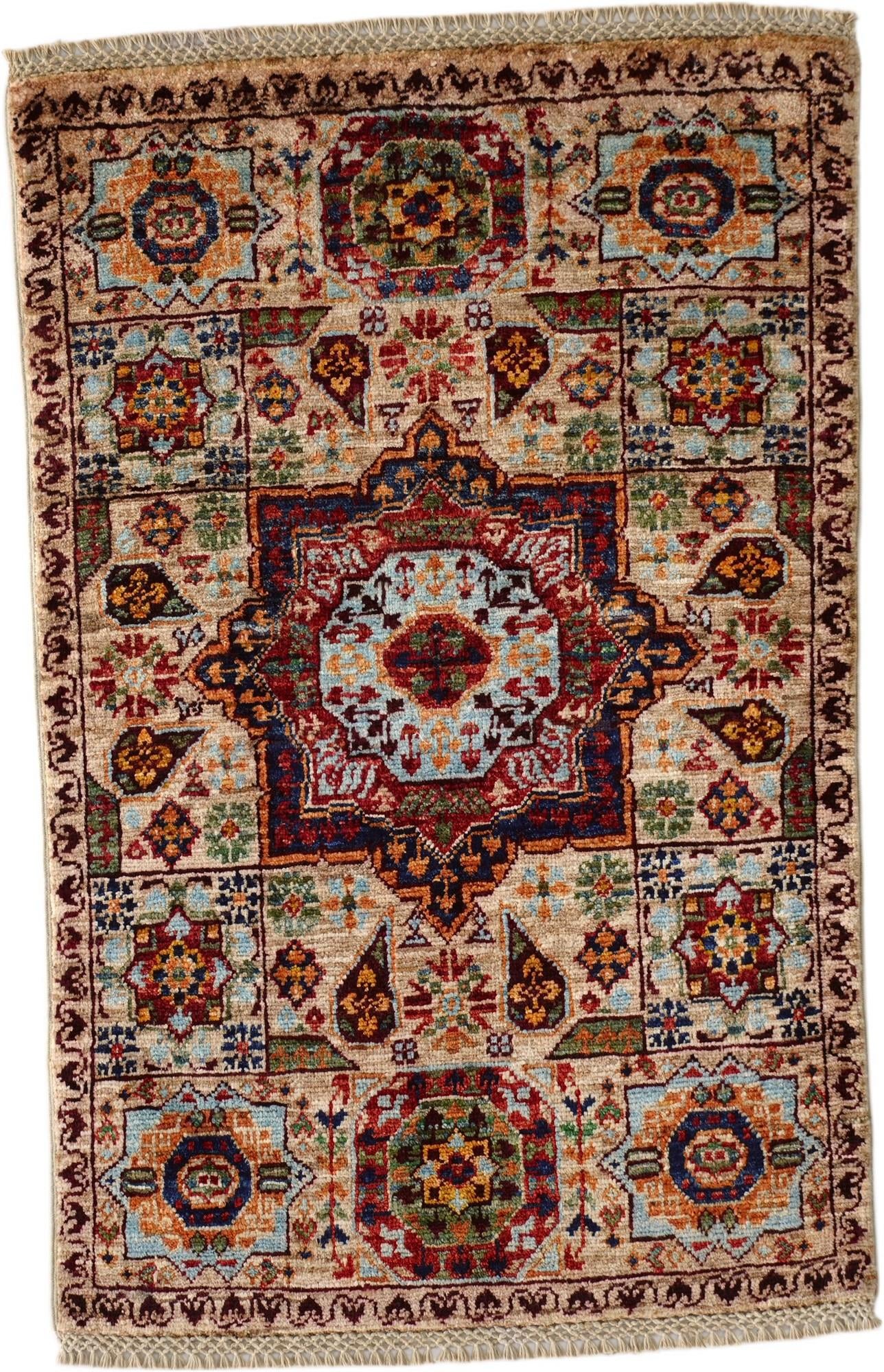 2' x 3' 1 Hand Knotted Mamluk Ziegler Rug
