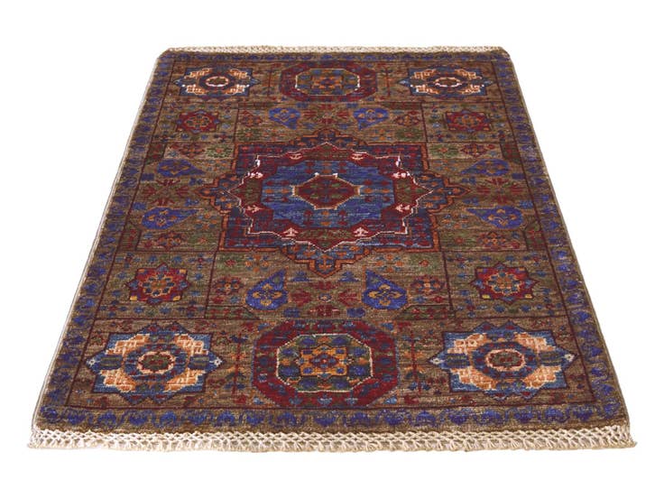 Detail image of 2' x 2' 11 Hand Knotted Mamluk Ziegler Rug