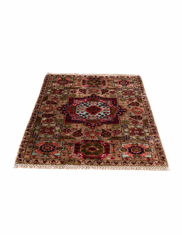 Detail image of 2' 1 x 2' 11 Hand Knotted Mamluk Ziegler Rug