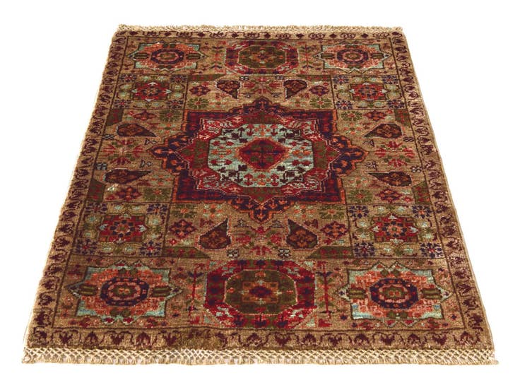 Detail image of 2' 1 x 2' 11 Hand Knotted Mamluk Ziegler Rug