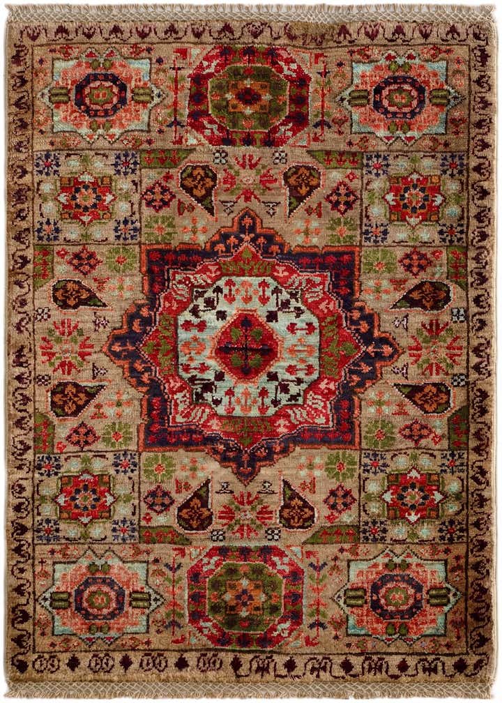 2' 1 x 2' 11 Hand Knotted Mamluk Ziegler Rug