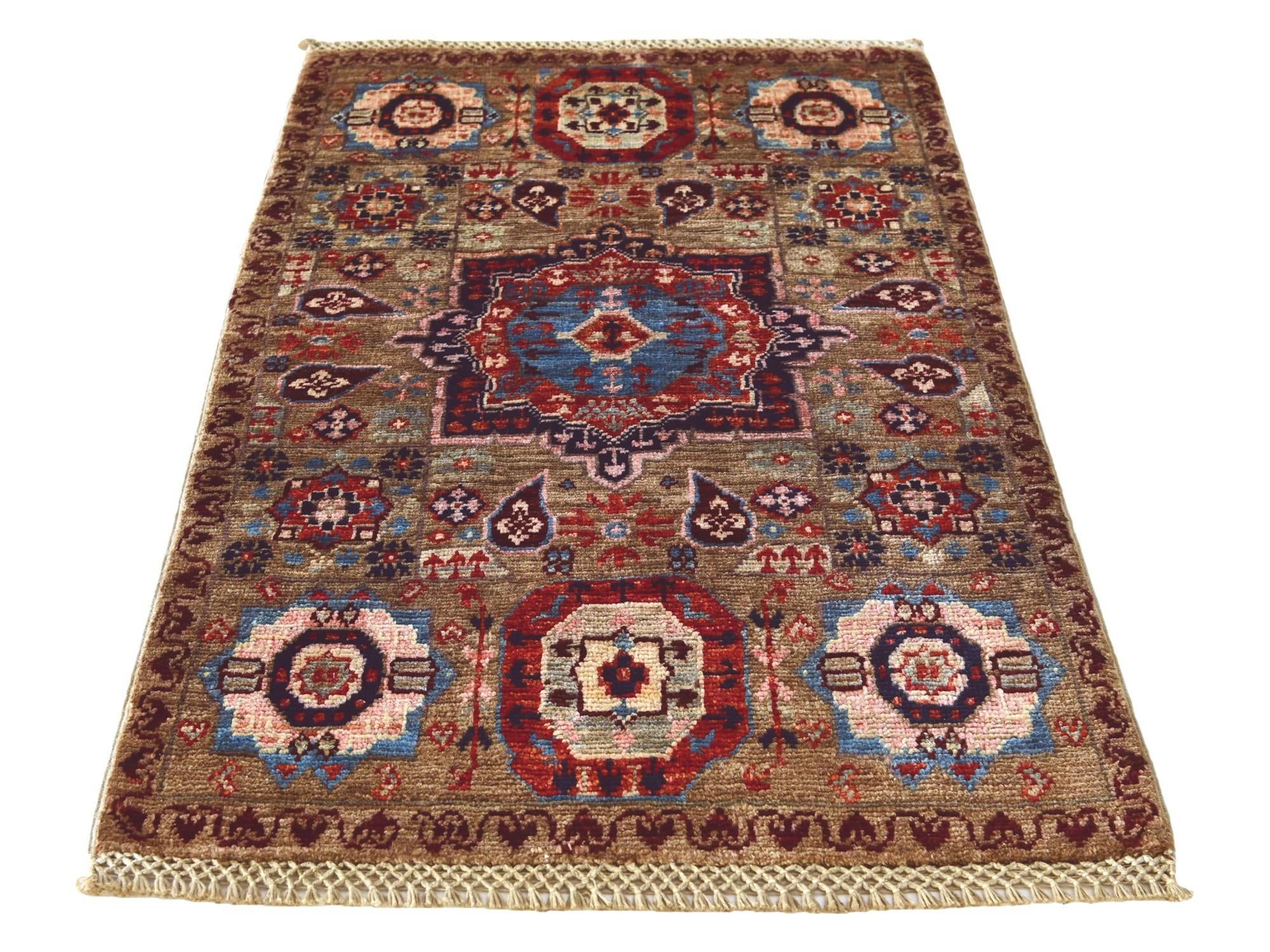 1' 10 x 3' Hand Knotted Mamluk Ziegler Rug