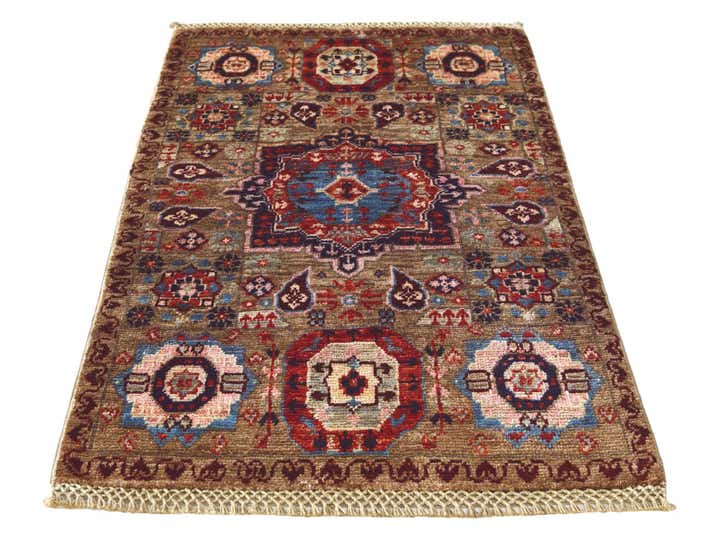 1' 10 x 3' Hand Knotted Mamluk Ziegler Rug
