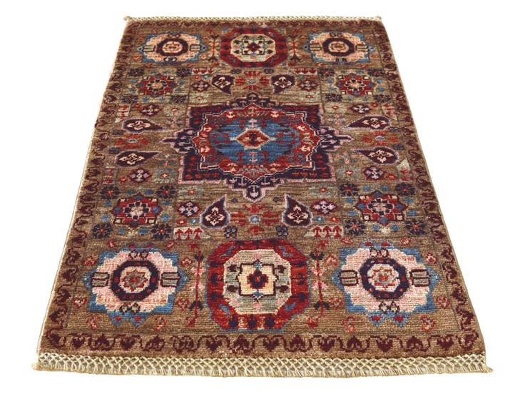 Detail image of 1' 10 x 3' Hand Knotted Mamluk Ziegler Rug