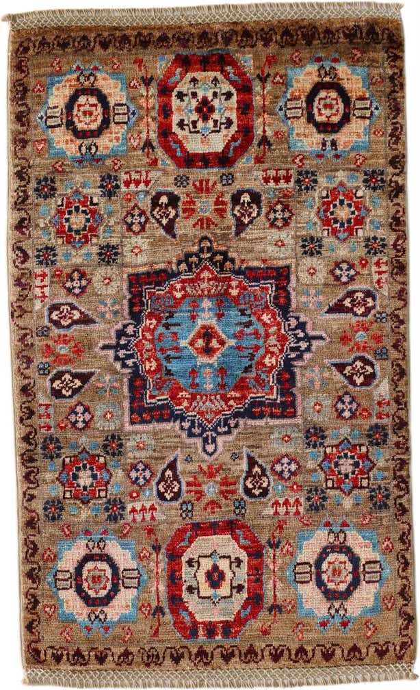 1' 10 x 3' Hand Knotted Mamluk Ziegler Rug