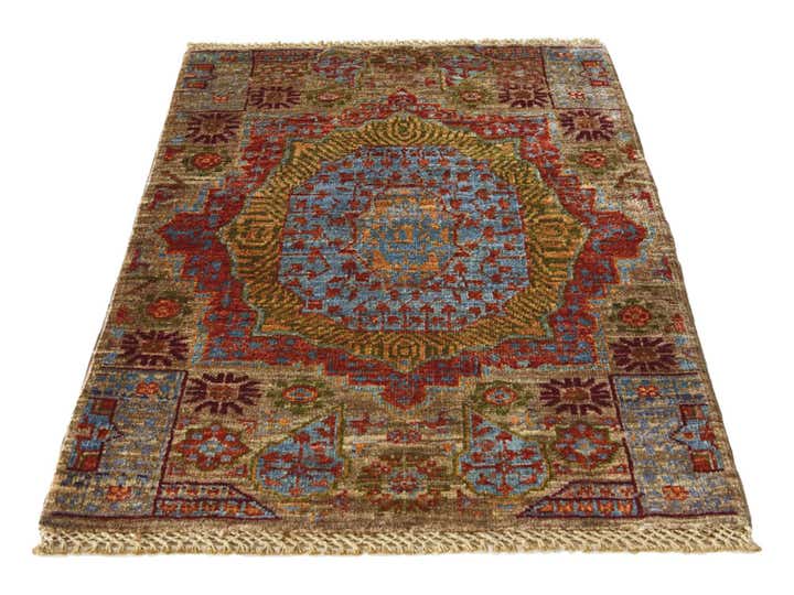 2' 1 x 3' 1 Hand Knotted Mamluk Ziegler Rug