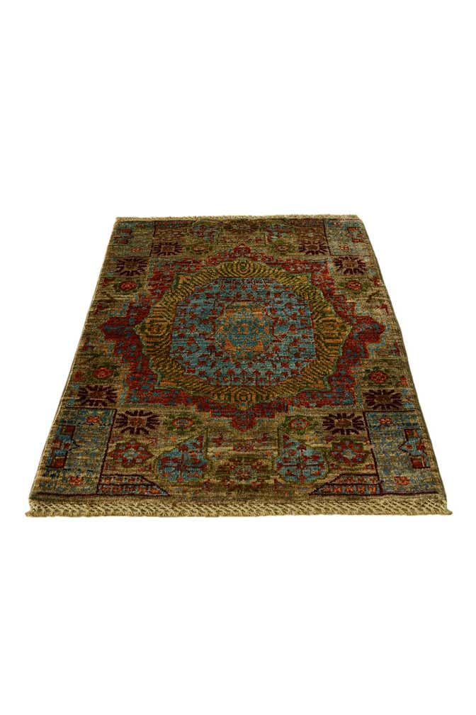 2' 1 x 3' 1 Hand Knotted Mamluk Ziegler Rug