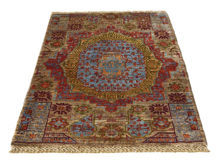 Detail image of 2' 1 x 3' 1 Hand Knotted Mamluk Ziegler Rug