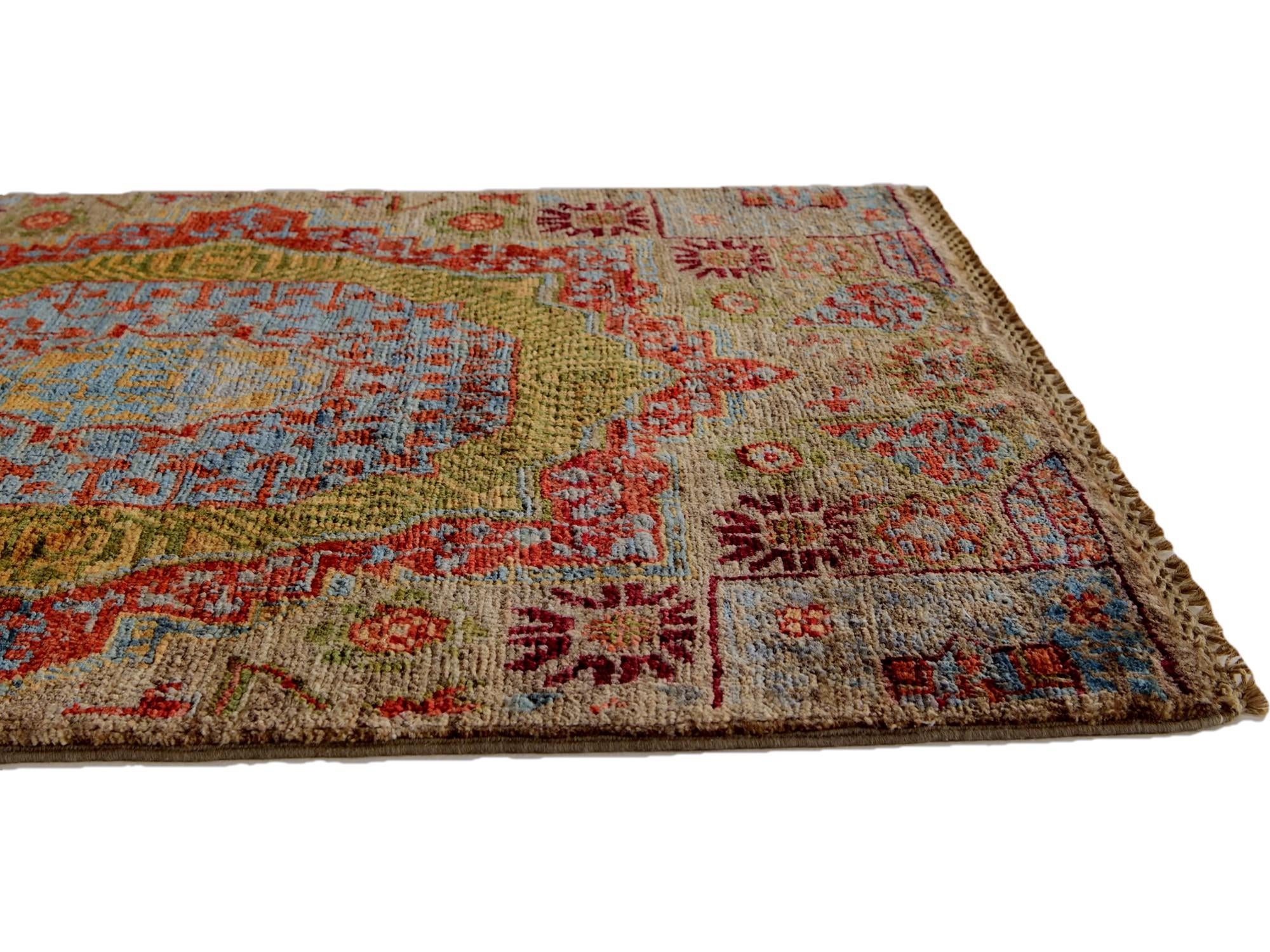 2' 1 x 3' 1 Hand Knotted Mamluk Ziegler Rug