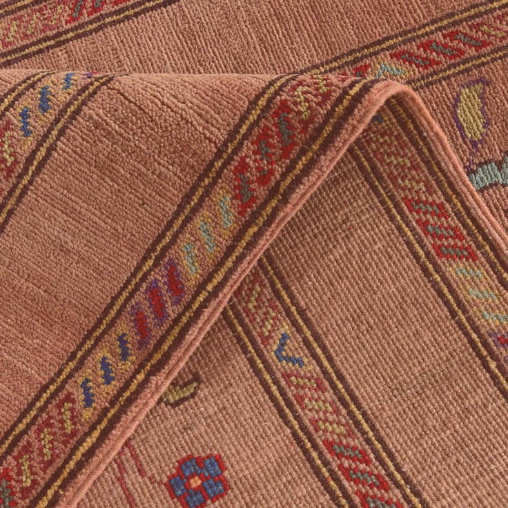 Detail image of 2' 9 x 9' 11 Hand Knotted Kazak Round Rug