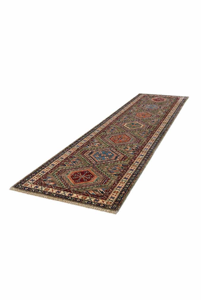 2' 8 x 10' 8 Hand Knotted Kazak Round Rug