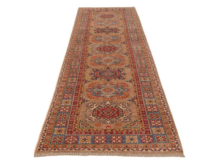 Detail image of 2' 9 x 9' 9 Hand Knotted Kazak Runner Rug