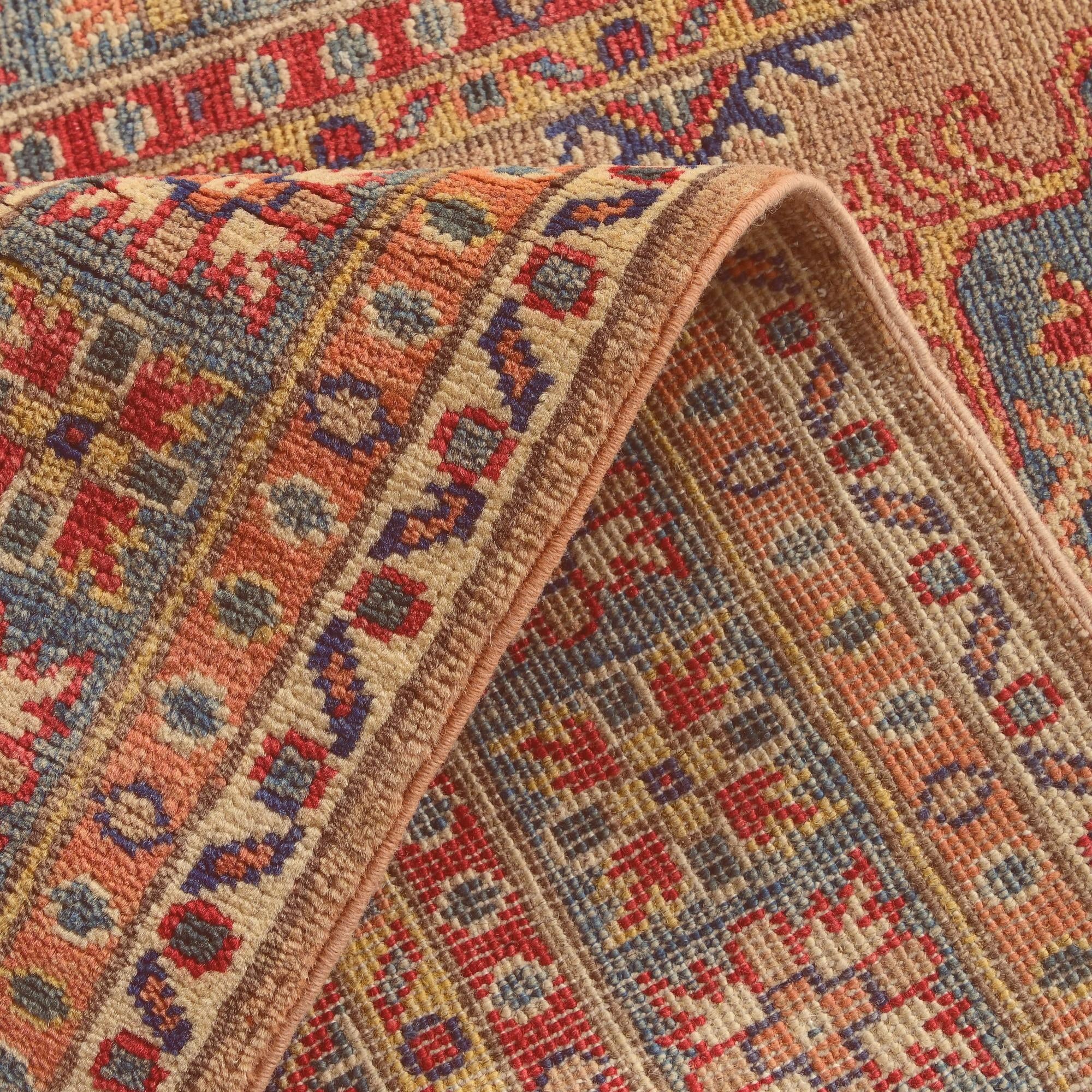 2' 9 x 9' 9 Hand Knotted Kazak Runner Rug