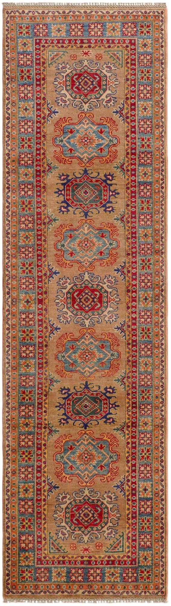 2' 9 x 9' 9 Hand Knotted Kazak Runner Rug