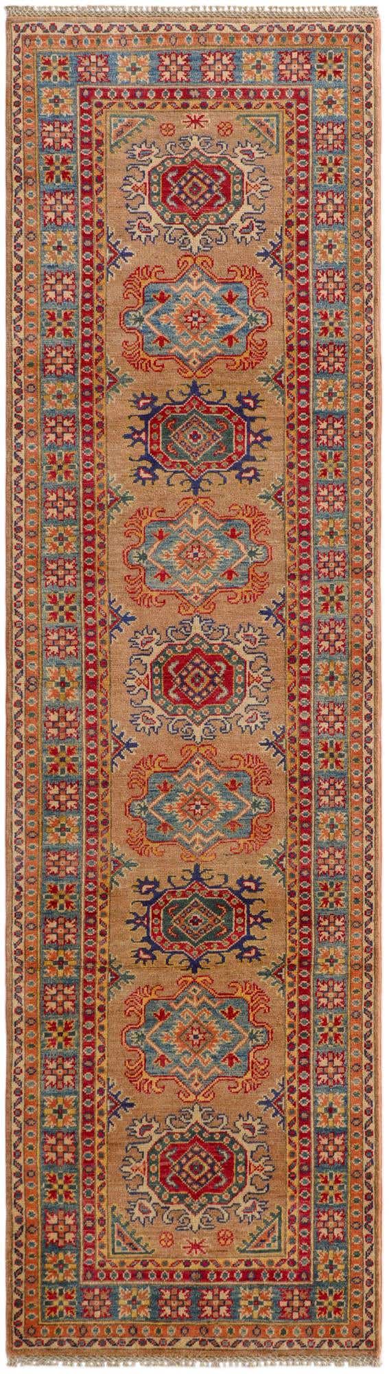 2' 9 x 9' 9 Hand Knotted Kazak Runner Rug