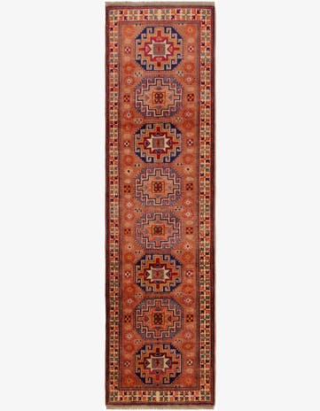 2' 9 x 10' Hand Knotted Kazak Runner Rug