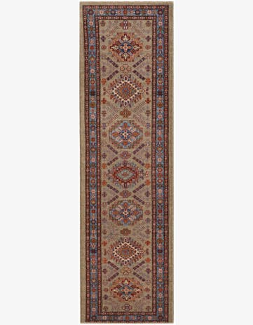 2' 9 x 9' 9 Hand Knotted Kazak Runner Rug