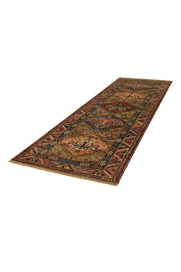 Detail image of 2' 8 x 8' 10 Hand Knotted Kazak Runner Rug