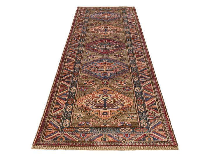 2' 8 x 8' 10 Hand Knotted Kazak Runner Rug