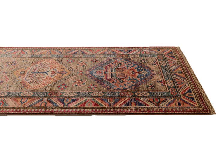 2' 8 x 8' 10 Hand Knotted Kazak Runner Rug