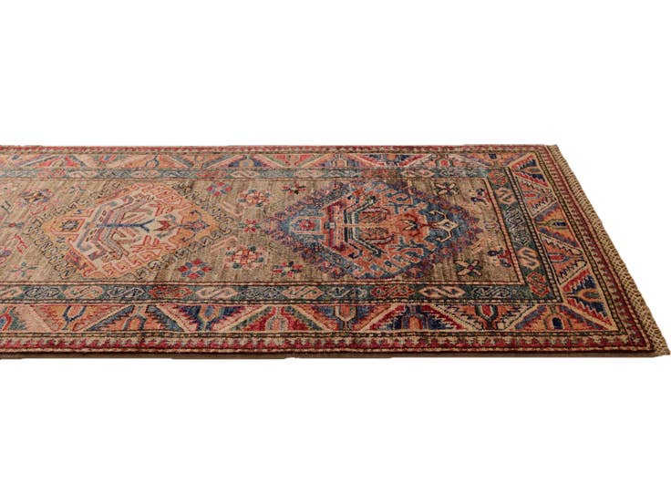 Detail image of 2' 8 x 8' 10 Hand Knotted Kazak Runner Rug