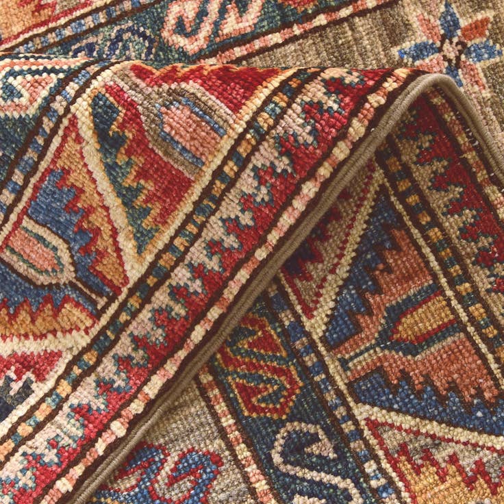 Detail image of 2' 8 x 8' 10 Hand Knotted Kazak Runner Rug