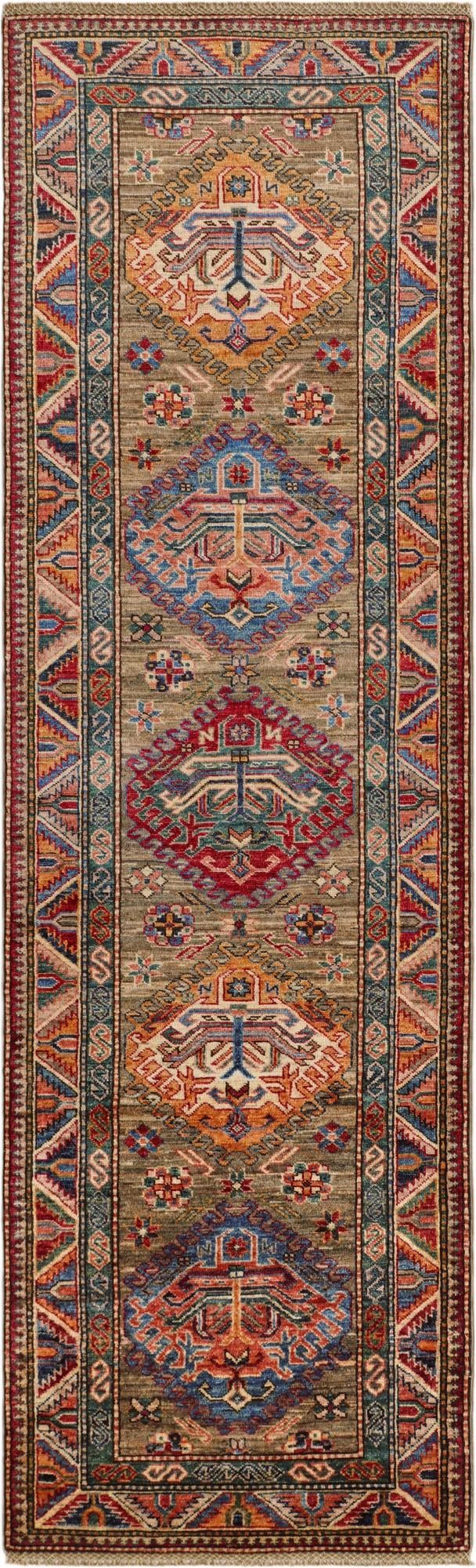 2' 8 x 8' 10 Hand Knotted Kazak Runner Rug