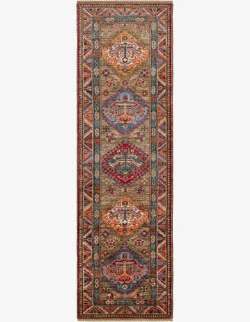 2' 8 x 8' 10 Hand Knotted Kazak Runner Rug